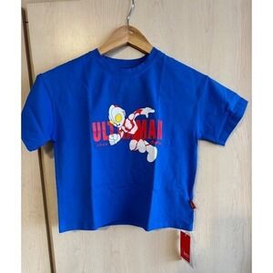 New ZuiZui ULTRAMAN Japanese Cartoon T-shirt Cropped Size XS / Small NWT‎